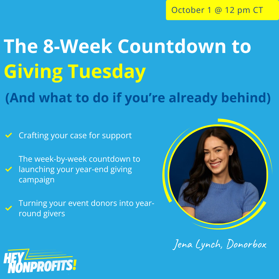 The 8-Week Countdown to Giving Tuesday